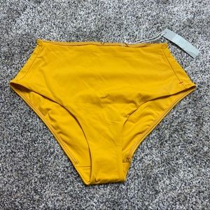NWT EVERLANE The High-Rise Hipster Bottom Marigold